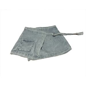 Light Blue Stretchy Denim Skirt XXL